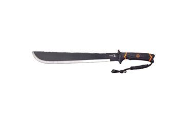 Image of Elk Ridge Machete, Black/Orange, Double Injection Rubber Handle, Lifetime Limited Warranty, ELK-05382