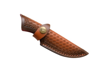 Image of Elk Ridge Persian Fixed Blade Knife, 3.5 in, Damascus Steel, Brown, ER-050DM