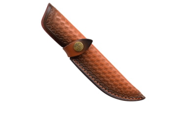 Image of Elk Ridge Persian Fixed Blade Knife, 5 in, Damascus Steel, Brown, ER-200-24DM