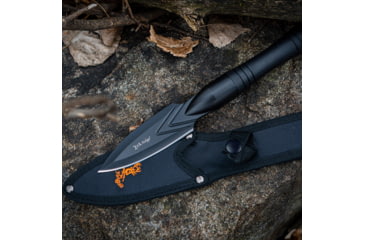 Image of Elk Ridge Spire Fine Edge Fixed Blade Knife, 4.25in, Stainless Steel 3CR14MoV, Spear Point, Black Handle, ER-SP002BK