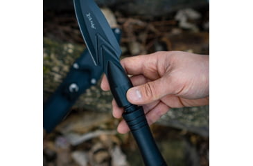 Image of Elk Ridge Spire Fine Edge Fixed Blade Knife, 4.25in, Stainless Steel 3CR14MoV, Spear Point, Black Handle, ER-SP002BK