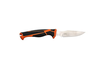 Image of Elk Ridge Trek Fixed Blade Caping Knife, 4in, Stainless Steel 8Cr13MoV, Drop Point, Black/Orange Handle, ER-TKFIX003CS