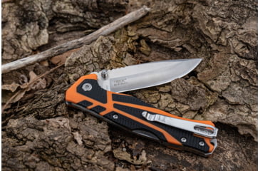 Image of Elk Ridge Trek Manual Folding Knife, 3.5in, Stainless Steel 8Cr13MoV, Drop Point, Satin Handle, ER-TKFDR001
