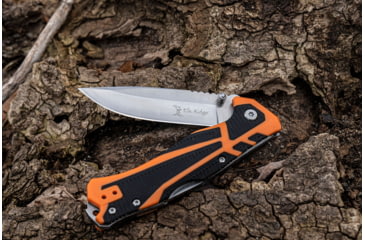 Image of Elk Ridge Trek Manual Folding Knife, 3.5in, Stainless Steel 8Cr13MoV, Drop Point, Satin Handle, ER-TKFDR001