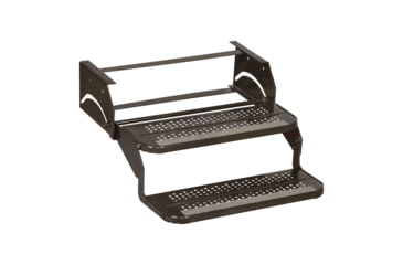 Image of Elkhart Tool &amp; Die Standard Double Camper Step With 28&quot; Wide Tread 15.75&quot; Drop And 9&quot; Risers, 928-9