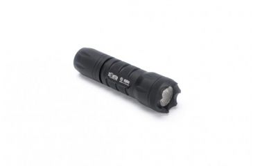 Image of Alpha 1-Cell LED Flashlight,Black,415 Lumens w/Crenellated Bezel Ring,Flood Lens,High/Low Tailcap