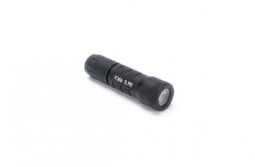 Image of Alpha 1-Cell LED Flashlight,Black,415 Lumens w/Standard Bezel Ring,Flood Lens,Click Tailcap