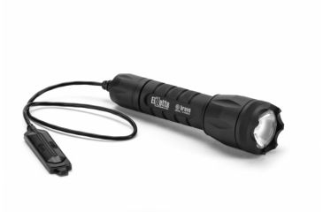 Image of Bravo 2-Cell LED Flashlight,Black,650 Lumens w/Crenellated Bezel Ring,High Output Avs Head,Remote Tape Switch,12in