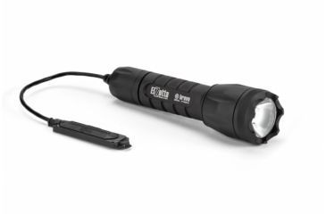 Image of Bravo 2-Cell LED Flashlight,Black,650 Lumens w/Crenellated Bezel Ring,High Output Avs Head,Remote Tape Switch,5in