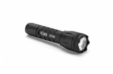 Image of Bravo 2-Cell LED Flashlight,Black,650 Lumens w/Crenellated Bezel Ring,High Output Avs Head,Rotary Tailcap