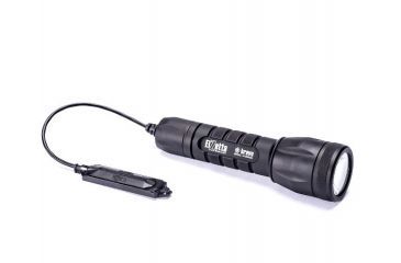 Image of Bravo 2-Cell LED Flashlight,Black,650 Lumens w/Standard Bezel Ring,High Output Avs Head,Remote Tape Switch,5in