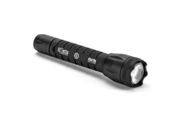 Image of Elzetta Charlie 3-Cell LED Flashlight, 900 Lumens w/Crenellated Bezel Ring, High Output AVS Head, Rotary Tailca, Black, C331-900