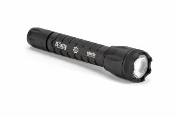 Image of Charlie 3-Cell LED Flashlight,Black,900 Lumens w/Crenellated Bezel Ring,High Output Avs Head,High/Low Tailcap