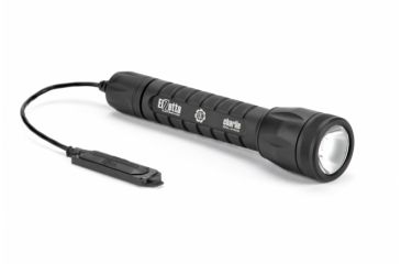 Image of Elzetta Charlie 3-Cell LED Flashlight, 1350 Lumens w/Standard Bezel Ring, High Output AVS Head, Remote Tape Switch 5in, Black, C135