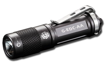 Image of Elzetta G-EDC-AA 1-Cell Flashlight with Rechargable AA, Black, Universal, GEDCAA