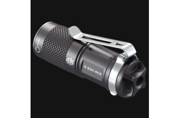Image of Elzetta G-EDC-RCR 1-Cell Flashlight with Rechargable RCR123, Black, Universal, GEDCRCR