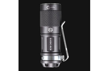 Image of Elzetta G-EDC-RCR 1-Cell Flashlight with Rechargable RCR123, Black, Universal, GEDCRCR