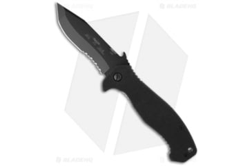Image of Emerson CQC-15 BTS Folding Knife, 3.875in, 154CM, Tanto Blade, G10 Black Handle, w/ Wave, Black/Black, 8.875in, BHQ-2392