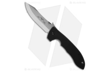 Image of Emerson CQC-8 SF Bowie Folding Knife, 4.30in, 154CM, Clip Point Blade, G10 Black Handle, Gray/Black, 10.20in, BHQ-4709