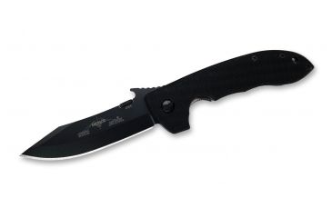 Image of Emerson Mini CQC-8 Horseman Folding Knife, Black Finish, 3.54 in Blade MC8-BT