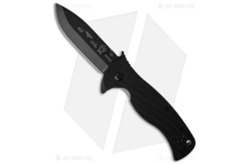 Image of Emerson Rangemaster Sheepdog Flipper Folding Knife, 3.50in, 154CM, Spear Point Blade, G10 Black Handle, Standard, Black/Black, 8.375in, BHQ-27660