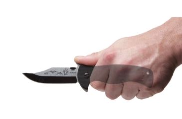 Image of Emerson Sheepdog Bowie Folding Knife, Stonewashed Finish, 3.5 in Blade SHPDG-BW-SF