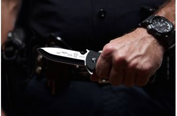 Image of Emerson Sheepdog Spearpoint Folding Knife, Stonewashed Finish, 3.5 in Blade SHPDG-SP-SF