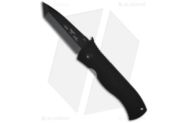 Image of Emerson Super CQC-7 BT Folding Knife, 3.78in, 154CM, Tanto Blade, G10 Black Handle, w/ Wave, Black/Black, 9.15in, BHQ-8110