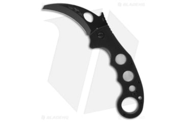 Image of Emerson Super Karambit BT Folding Knife, 3.375in, 154CM, Hawkbill Blade, G10 Black Handle, Black/Black, 8.375in, BHQ-2358