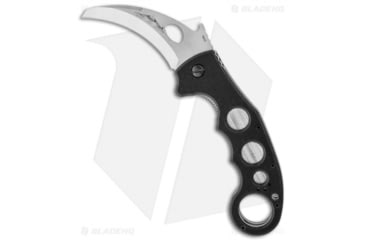 Image of Emerson Super Karambit SF Folding Knife, 3.375in, 154CM, Hawkbill Blade, G10 Black Handle, Gray/Black, 8.375in, BHQ-3978