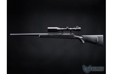 Image of EMG Barrett Fieldcraft Airsoft Precision Bolt-Action Sniper Rifle with Featherweight Zero Trigger, Blackout, BF-B
