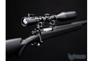Image of EMG Barrett Fieldcraft Airsoft Precision Bolt-Action Sniper Rifle with Featherweight Zero Trigger, Blackout, BF-B