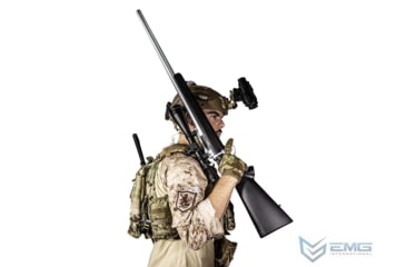 Image of EMG Barrett Fieldcraft Airsoft Precision Bolt-Action Sniper Rifle with Featherweight Zero Trigger, Blackout, BF-B