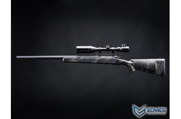 Image of EMG Barrett Fieldcraft Airsoft Precision Bolt-Action Sniper Rifle with Featherweight Zero Trigger, Multicam Black, BF-BKMC