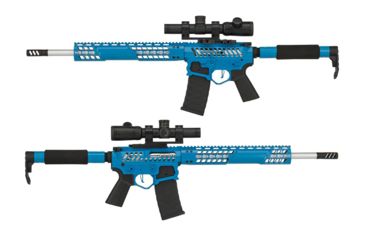Image of EMG F-1 Firearms BDR-15 3G AR15 Full Metal Airsoft AEG Training Rifle, 400 FPS, Blue/Tron, Large, BDR-BLS-T 400FPS