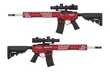 Image of EMG F-1 Firearms BDR-15 3G AR15 Full Metal Airsoft AEG Training Rifle, 400 FPS, Red, Large, BDR-RR 400FPS