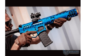 Image of EMG F-1 Firearms PDW Airsoft AEG Training Rifle w/ eSE Electronic Trigger, RS-3, 350 FPS, Blue/Black, SBR-BLB-N2-3