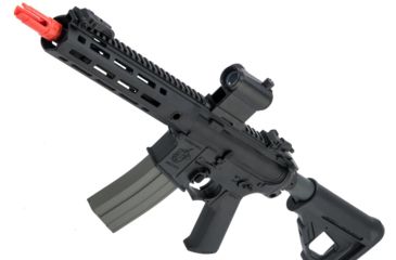 Image of EMG Helios Knights Armament Licensed SR-16E Mod2 MLOK Airsoft AEG Rifle, CQB, Black, Large, AR-073E