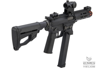 Image of EMG Helios Sharps Bros Licensed Jack9 Polymer Receiver Advanced EFCS Caliber Carbine Airsoft AEG Pistol, M-LOK, PDW, Black, Large, J9-S-BK-S