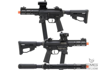 Image of EMG Helios Sharps Bros Licensed Jack9 Polymer Receiver Advanced EFCS Caliber Carbine Airsoft AEG Pistol, M-LOK, PDW, Black, Large, J9-S-BK-S