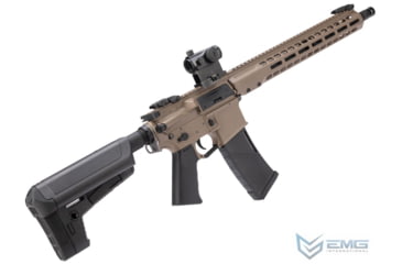 Image of EMG KRYTAC/BARRETT Firearms REC7 DI AR15 AEG Training Rifle, Length Carbine, Flat Dark Earth, KTAEG-BREC7C-FDE01