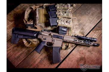 Image of EMG KRYTAC/BARRETT Firearms REC7 DI AR15 AEG Training Rifle, Length Carbine, Flat Dark Earth, KTAEG-BREC7C-FDE01