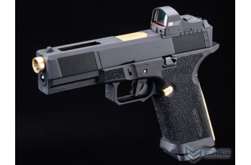 Image of EMG SAI BLU w/Tier One Utility RMR-Cut Slide GBB Airsoft Pistol, Gold, SA-UT0101