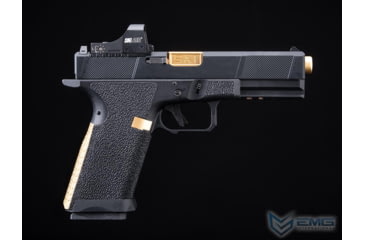 Image of EMG SAI BLU w/Tier One Utility RMR-Cut Slide GBB Airsoft Pistol, Gold, SA-UT0101
