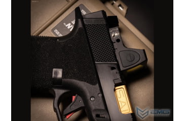 Image of EMG SAI BLU w/Tier One Utility RMR-Cut Slide GBB Airsoft Pistol, Gold, SA-UT0101