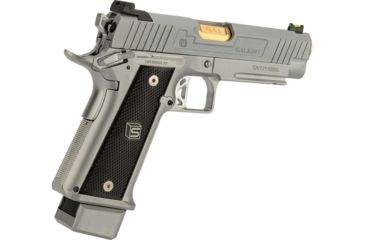 Image of EMG Salient Arms International 2011 DS Airsoft Training Weapon, 4.3 w/Green Gas Mag, 30 Round, Silver, SA-DS0201 4.3 GG