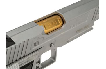 Image of EMG Salient Arms International 2011 DS Airsoft Training Weapon, 5.1 w/Green Gas Mag, 30 Round, Silver, SA-DS0101