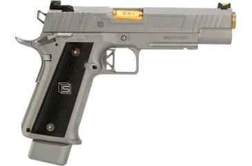 Image of EMG Salient Arms International 2011 DS Airsoft Training Weapon, 5.1 w/Green Gas Mag, 30 Round, Silver, SA-DS0101