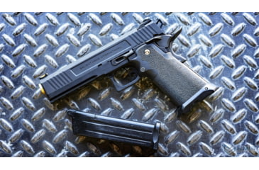 Image of EMG Salient Arms International RED Hi-Capa Training Weapon, Aluminum Select Fire, CO2, Black, SA-RD0250