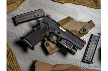 Image of EMG Salient Arms International RED Hi-Capa Training Weapon, Aluminum Select Fire, CO2, Black, SA-RD0250